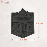 TANTRA Mountain Small Car Sticker - Durable & Stylish Auto Emblem for Vehicles - Customizable Designs - Easy Installation - Weather-Resistant & Long-Lasting Black