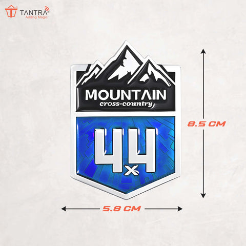 TANTRA Mountain Small Car Sticker - Durable & Stylish Auto Emblem for Vehicles - Customizable Designs - Easy Installation - Weather-Resistant & Long-Lasting Multicolor