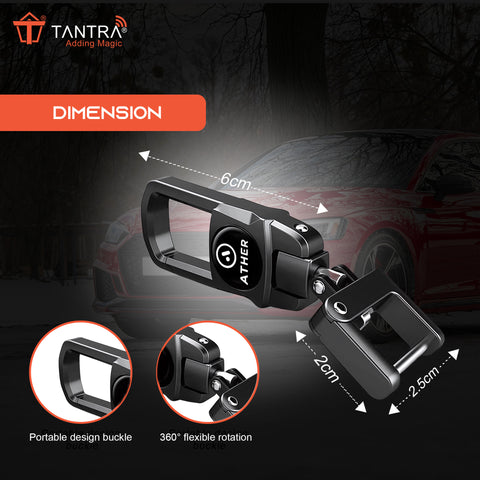 TANTRA Premium Metal Keychain Compatible With Ather Bike- Stylish and Durable Bike Accessory