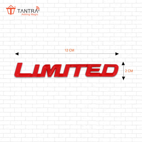 TANTRA Premium Limited Metal Car Sticker - Durable & Stylish Auto Emblem for Vehicles - Customizable Designs - Easy Installation - Weather-Resistant & Long-Lasting