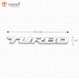 TANTRA Premium Turbo Metal Car Sticker - Durable & Stylish Auto Emblem for Vehicles - Customizable Designs - Easy Installation - Weather-Resistant & Long-Lasting