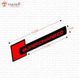 TANTRA Premium Supercharged Metal Car Sticker - Durable & Stylish Auto Emblem for Vehicles - Customizable Designs - Easy Installation - Weather-Resistant & Long-Lasting