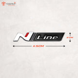 TANTRA Premium N Line Metal Car Sticker - Durable & Stylish Auto Emblem for Vehicles - Customizable Designs - Easy Installation - Weather-Resistant & Long-Lasting Multicolor SIA423