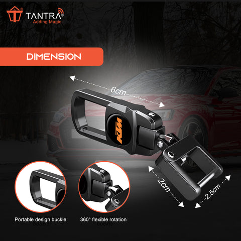 TANTRA Premium Metal Keychain Compatible With KTM Bike- Stylish and Durable Bike Accessory