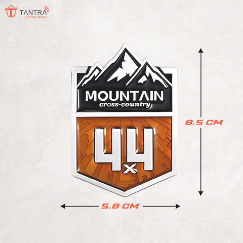 TANTRA  Mountain Small Car Sticker - Durable & Stylish Auto Emblem for Vehicles - Customizable Designs - Easy Installation - Weather-Resistant & Long-Lasting Multicolor