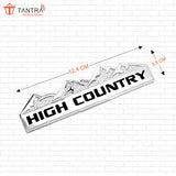 TANTRA Premium High Country Metal Car Sticker - Durable & Stylish Auto Emblem for Vehicles - Customizable Designs - Easy Installation - Weather-Resistant & Long-Lasting