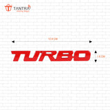 TANTRA Premium Turbo Metal Car Sticker - Durable & Stylish Auto Emblem for Vehicles - Customizable Designs - Easy Installation - Weather-Resistant & Long-Lasting