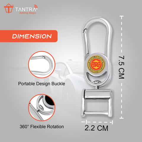 TANTRA Premium Metal Keychain Compatible With Royal Enfield  Bike- Stylish and Durable Bike Accessory