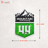 TANTRA Mountain Small Car Sticker - Durable & Stylish Auto Emblem for Vehicles - Customizable Designs - Easy Installation - Weather-Resistant & Long-Lasting Multicolor