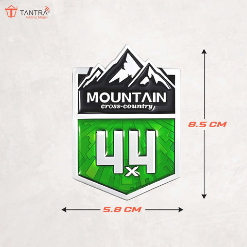 TANTRA Mountain Small Car Sticker - Durable & Stylish Auto Emblem for Vehicles - Customizable Designs - Easy Installation - Weather-Resistant & Long-Lasting Multicolor