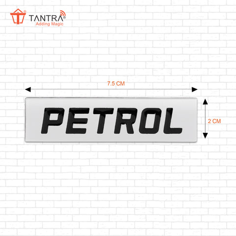 TANTRA Premium Petrol Metal Car Sticker - Durable & Stylish Auto Emblem for Vehicles - Customizable Designs - Easy Installation - Weather-Resistant & Long-Lasting