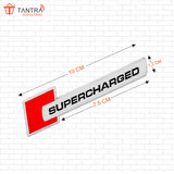 TANTRA Premium Supercharged Metal Car Sticker - Durable & Stylish Auto Emblem for Vehicles - Customizable Designs - Easy Installation - Weather-Resistant & Long-Lasting