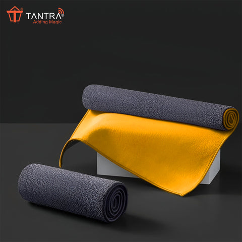 TANTRA Premium Microfiber Cloths for Car Cleaning - Reusable, Ultra-Soft, and Perfect for All Surfaces (Yellow)