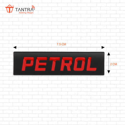 TANTRA Premium Petrol Metal Car Sticker - Durable & Stylish Auto Emblem for Vehicles - Customizable Designs - Easy Installation - Weather-Resistant & Long-Lasting