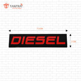 TANTRA Premium Diesel Metal Car Sticker - Durable & Stylish Auto Emblem for Vehicles - Customizable Designs - Easy Installation - Weather-Resistant & Long-Lasting