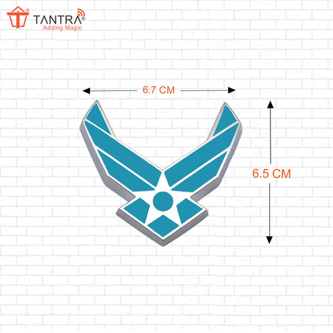 TANTRA Premium Wings Metal Car Sticker - Durable & Stylish Auto Emblem for Vehicles - Customizable Designs - Easy Installation - Weather-Resistant & Long-Lasting