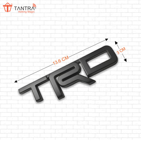 TANTRA Premium TRD Metal Car Sticker - Durable & Stylish Auto Emblem for Vehicles - Customizable Designs - Easy Installation - Weather-Resistant & Long-Lasting