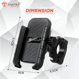 TANTRA S7A Mobile Holder for Bikes One Touch Technology Bike Mobile Holder for Maps and GPS Navigation, 360° Rotation