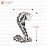 TANTRA Premium Snake Metal Car Sticker - Durable & Stylish Auto Emblem for Vehicles - Customizable Designs - Easy Installation - Weather-Resistant & Long-Lasting