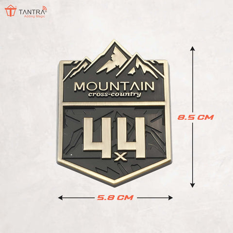 TANTRA Mountain Small Car Sticker - Durable & Stylish Auto Emblem for Vehicles - Customizable Designs - Easy Installation - Weather-Resistant & Long-Lasting Multicolor