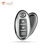 TANTRA TPU Key Cover  Compatible with Micra, Sunny, Micra Active, Magnite, Teana 2 Button Flip Key (Grey)