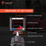 TANTRA Premium Metal Keychain Compatible With TVS Bike- Stylish and Durable Bike Accessory