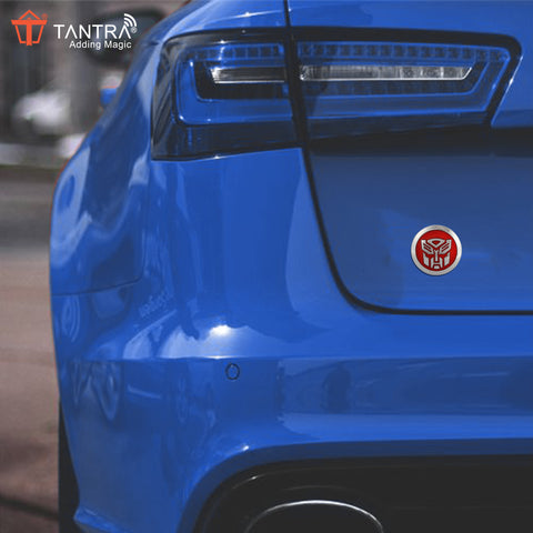 TANTRA Premium Transformer Metal Car Sticker - Durable & Stylish Auto Emblem for Vehicles - Customizable Designs - Easy Installation - Weather-Resistant & Long-Lasting