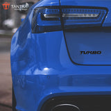 TANTRA Premium Turbo Metal Car Sticker - Durable & Stylish Auto Emblem for Vehicles - Customizable Designs - Easy Installation - Weather-Resistant & Long-Lasting