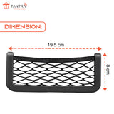 TANTRA Universal Car Seat Side Back Net Storage Bag &  Phone Holder Pocket Organizer for Essentials & Snacks