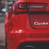 TANTRA Premium Turbo Metal Car Sticker - Durable & Stylish Auto Emblem for Vehicles - Customizable Designs - Easy Installation - Weather-Resistant & Long-Lasting