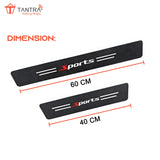 TANTRA  Anti-Scratch Door Sill Car Stickers Compatible for Universal Cars - Exterior Sill Guard Protector Carbon Fiber Vinyl Sticker