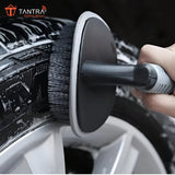 TANTRA Car Tyre Brush Cleaning Brush - Heavy Duty Wheel Brush with Ergonomic Handle