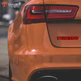 TANTRA Premium Turbo Metal Car Sticker - Durable & Stylish Auto Emblem for Vehicles - Customizable Designs - Easy Installation - Weather-Resistant & Long-Lasting