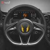 TANTRA Premium Angel Wings Metal Car Sticker - Durable & Stylish Auto Emblem for Vehicles - Customizable Designs - Easy Installation - Weather-Resistant & Long-Lasting Gold SIA438