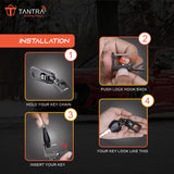 TANTRA Premium Metal Keychain for Tata Cars - Stylish and Durable Car Accessory