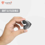 TANTRA TPU Key Cover and Metal Keychain Compatible for Kia Sonet | Carens | Seltos 3 Button Smart Key (Grey Pack of 2)