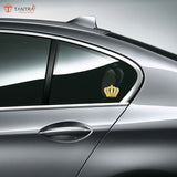 TANTRA  Premium Crown Metal Car Sticker - Durable & Stylish Auto Emblem for Vehicles - Customizable Designs - Easy Installation - Weather-Resistant & Long-Lasting Gold SIA430