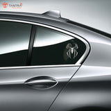 TANTRA  Premium Spider Metal Car Sticker - Durable & Stylish Auto Emblem for Vehicles - Customizable Designs - Easy Installation - Weather-Resistant & Long-Lasting Silver SIA425
