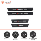 TANTRA  Anti-Scratch Door Sill Car Stickers Compatible for Universal Cars - Exterior Sill Guard Protector Carbon Fiber Vinyl Sticker