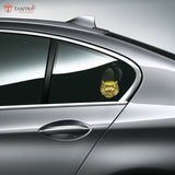 TANTRA Premium Tiger Metal Car Sticker - Durable & Stylish Auto Emblem for Vehicles - Customizable Designs - Easy Installation - Weather-Resistant & Long-Lasting Gold SIA431