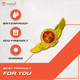 TANTRA Premium Winged King Crown Metal Car Sticker - Durable & Stylish Auto Emblem for Vehicles - Customizable Designs - Easy Installation - Weather-Resistant & Long-Lasting Multicolor SIA428