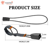 TANTRA Heavy Duty Steering Wheel Lock, Alloy Steel Anti-Theft Car Lock with Safety Belt Buckle Attachment, 3 Keys for Truck, SUV, Van, Hatchback - Vehicle Security Steering Wheel Immobilizer