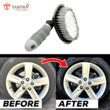 TANTRA 2 Pcs Tire Cleaning Brush Set - Perfect for Wheels, Tires, and Rims