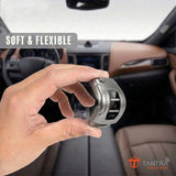 TANTRA Premium TPU Key Cover and Metal Key Chain Compatible With Mahindra XUV300 & Alturas G4 3 Button Flip Key | Full Protection Soft TPU Key Case Cover | Scratch Resistant Premium Finish