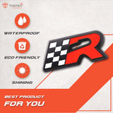 TANTRA Premium Flag R 3D Metal Car Sticker - Durable & Stylish Auto Emblem for Vehicles - Customizable Designs - Easy Installation - Weather-Resistant & Long-Lasting Multicolor SIA435