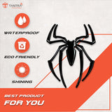 TANTRA  Premium Spider Metal Car Sticker - Durable & Stylish Auto Emblem for Vehicles - Customizable Designs - Easy Installation - Weather-Resistant & Long-Lasting Black SIA424