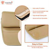 TANTRA Car Seat Gap Filler Organizer - Premium PU Leather Storage Box for Phone ( Beige)