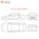 TANTRA Premium Horse Metal Car Sticker - Durable & Stylish Auto Emblem for Vehicles - Customizable Designs - Easy Installation - Weather-Resistant & Long-Lasting