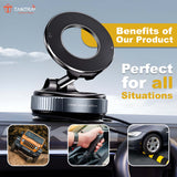 TANTRA Strong Magnetic Phone Holder for Car, Vacuum Suction Car Phone Holder, Phone Holders for Your Car, Car Magnetic Phone Mount Compatible with All Smartphone