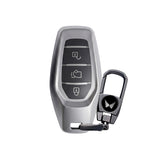 TANTRA Premium TPU Smart Key Cover and Metal Key Chain Compatible With Mahindra XUV 500 3 Button Smart Key | Full Protection Soft TPU Key Case Cover | Scratch Resistant Premium Finish